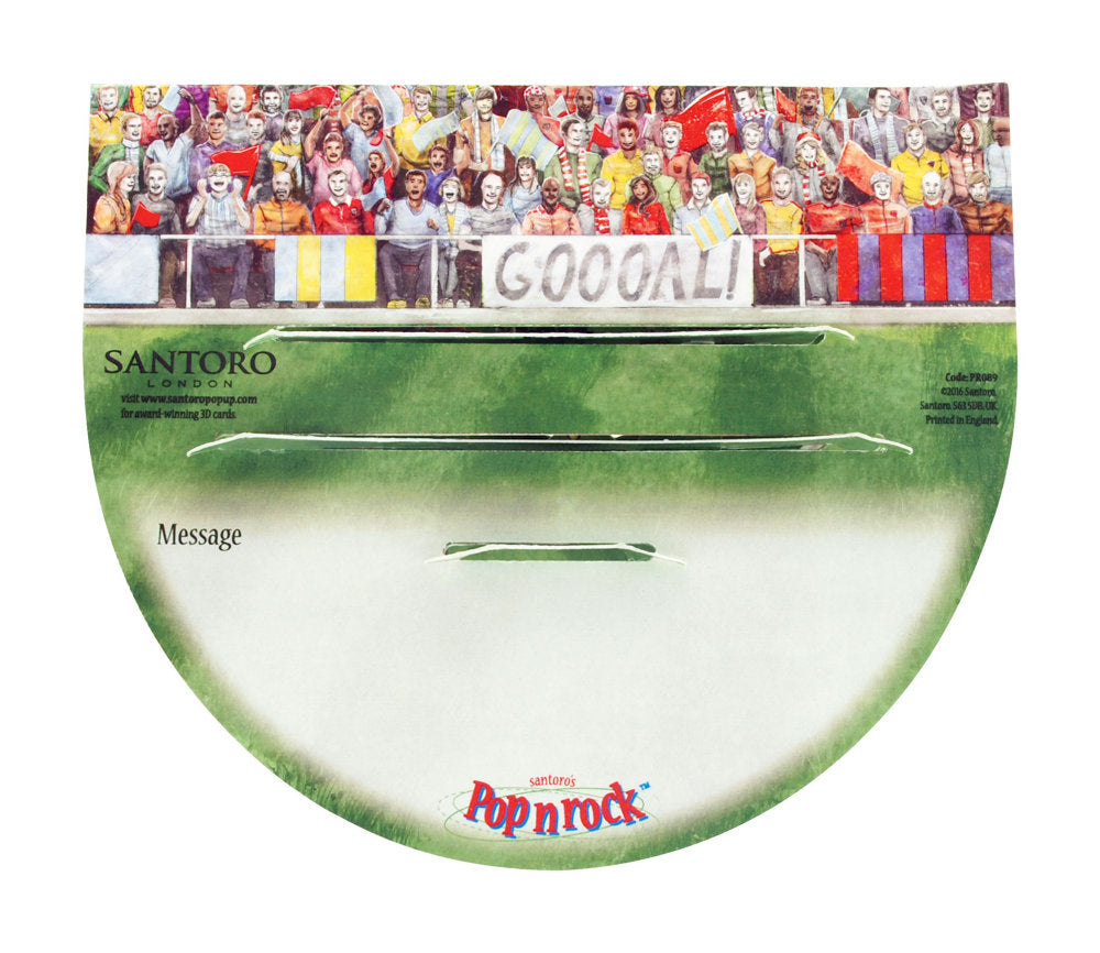 Felicitare 3D PopnRock Meci de fotbal