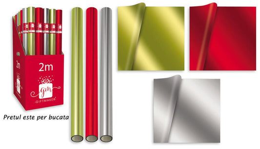 Hartie de impachetat efect folie colorata