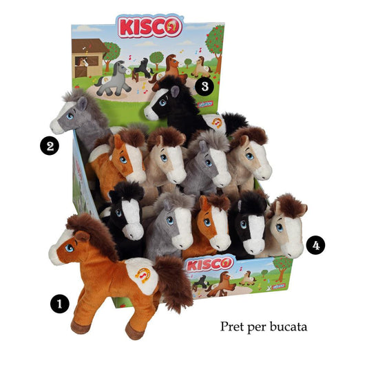 Cal - jucarie din plus cu sunet 22 cm - Nitzi.ro