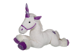 Jucarie Unicorn alb din plus 80 cm