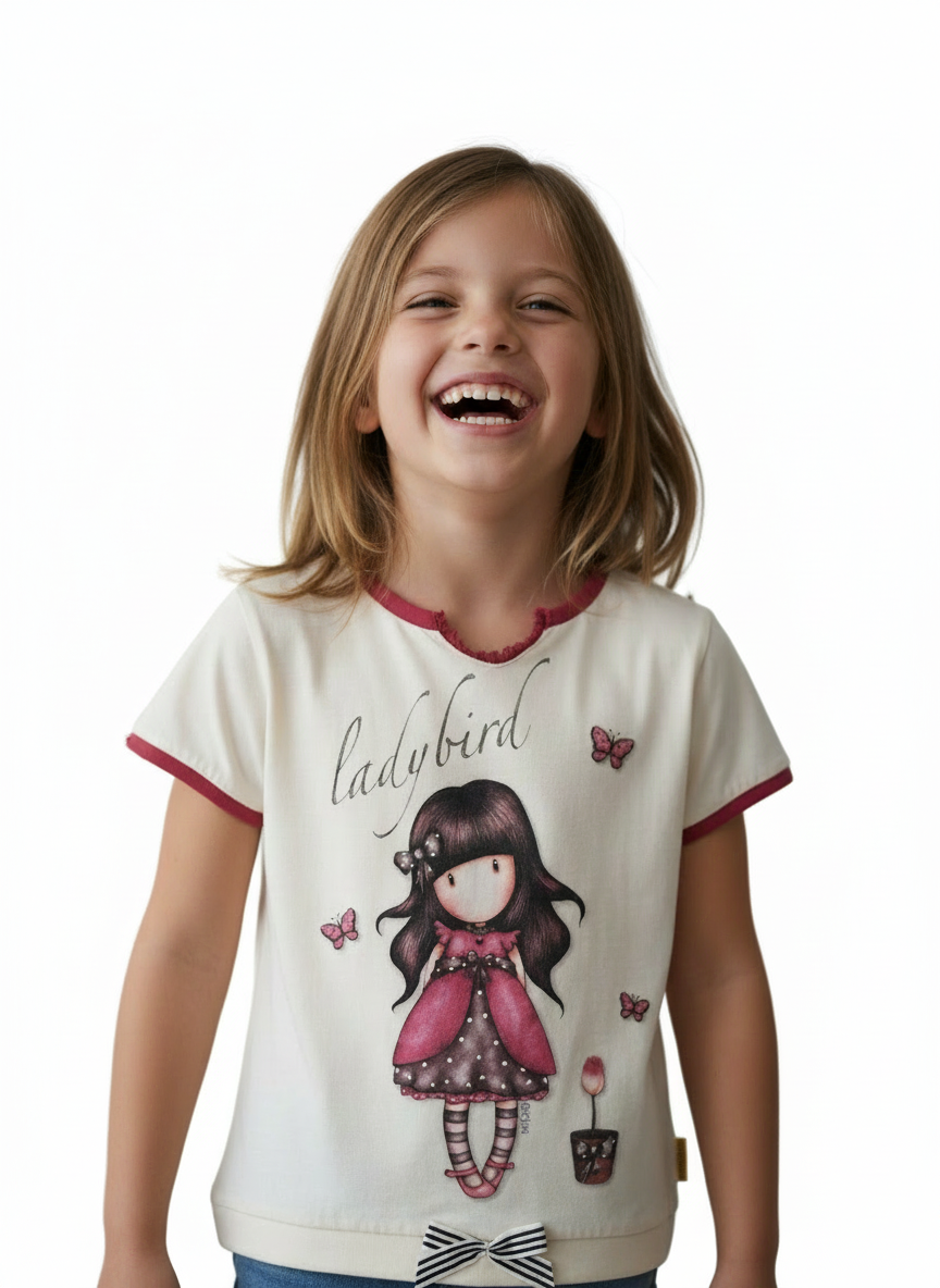 Tricou copii Gorjuss Ladybird – 100% bumbac 8 ani