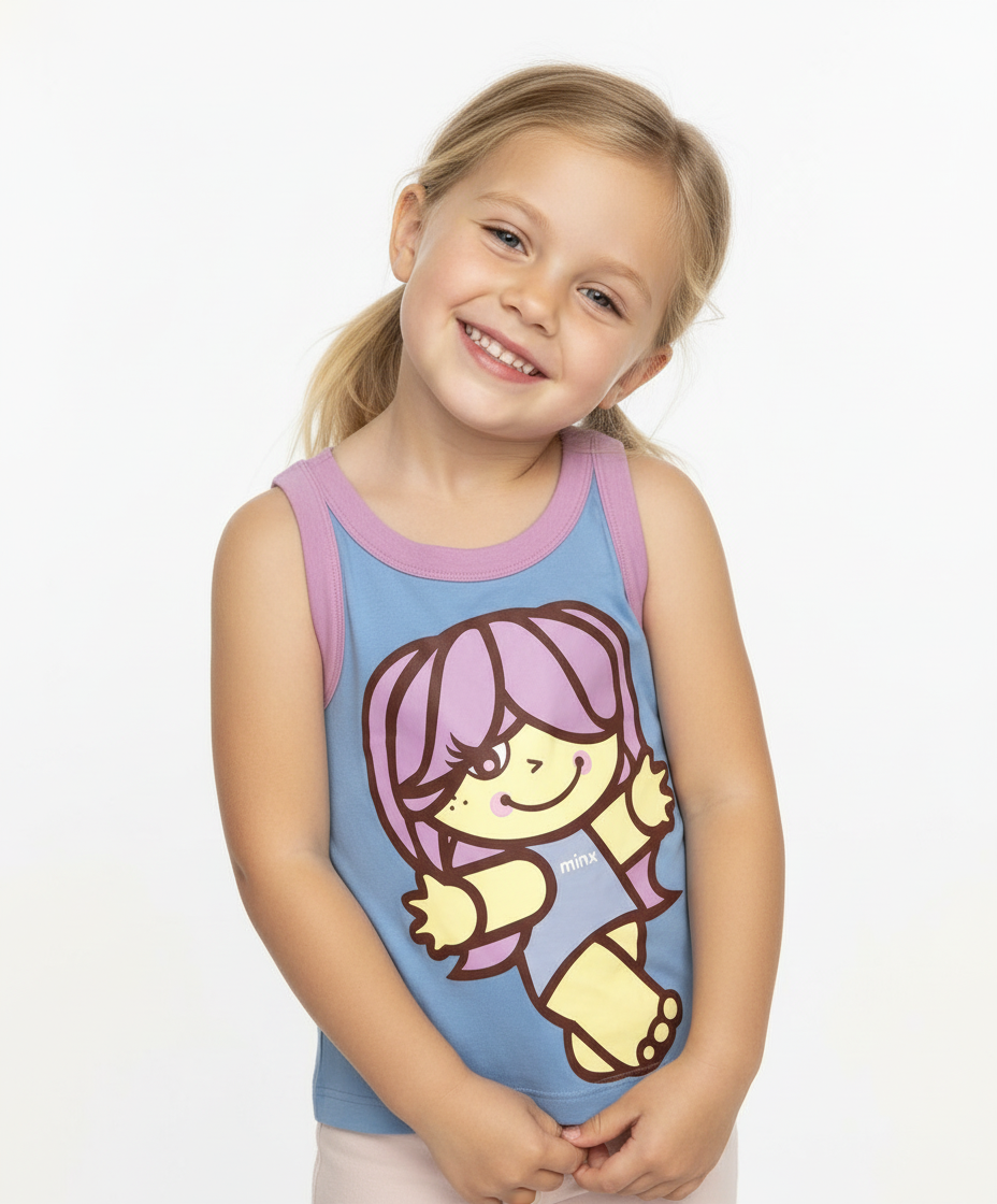 Maiou fete 12 ani bleu cu toz Santoro Tutti Cuti – lejeră și adorabila!