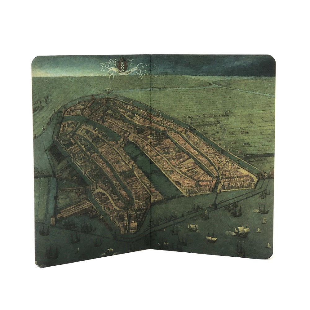 Carnet note A6 Harta Amsterdamului de Cornelis Anthonisz