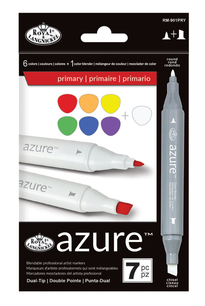 Set 7 markere Royal & Langnickel Azure Culori primare