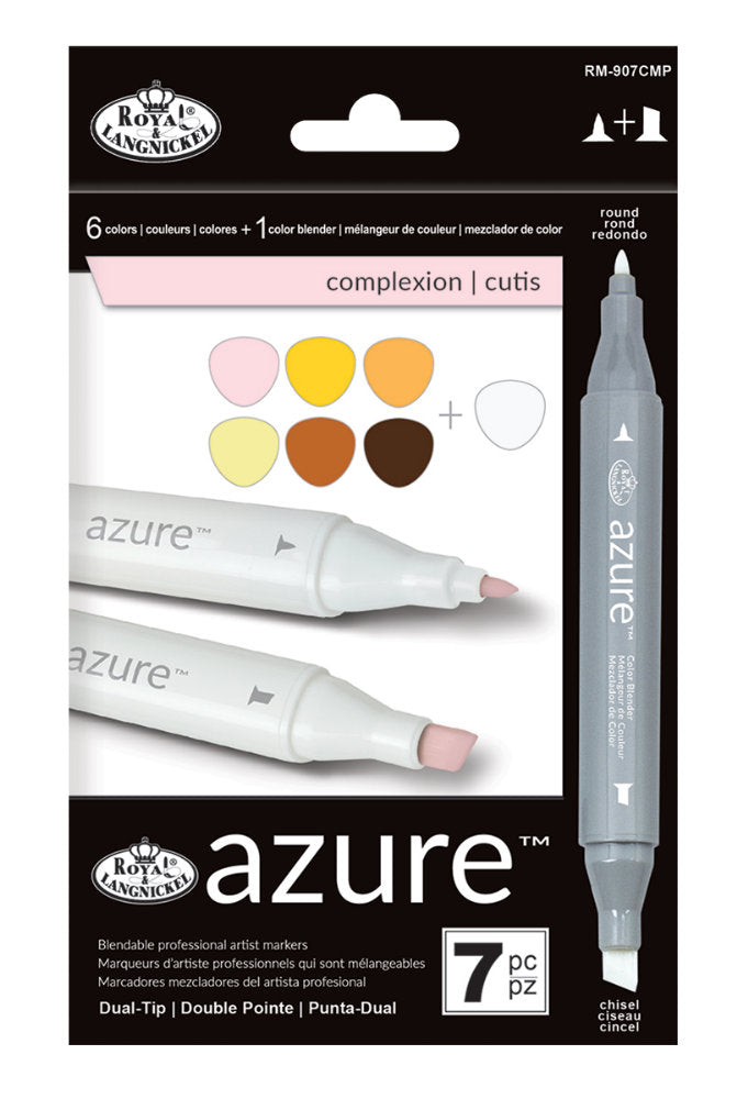 Set 7 markere Royal & Langnickel Azure Culori portrete
