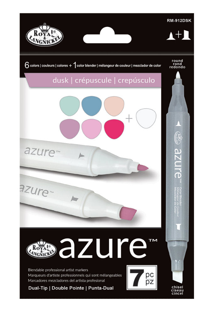Set 7 markere Royal & Langnickel Azure Culori amurg