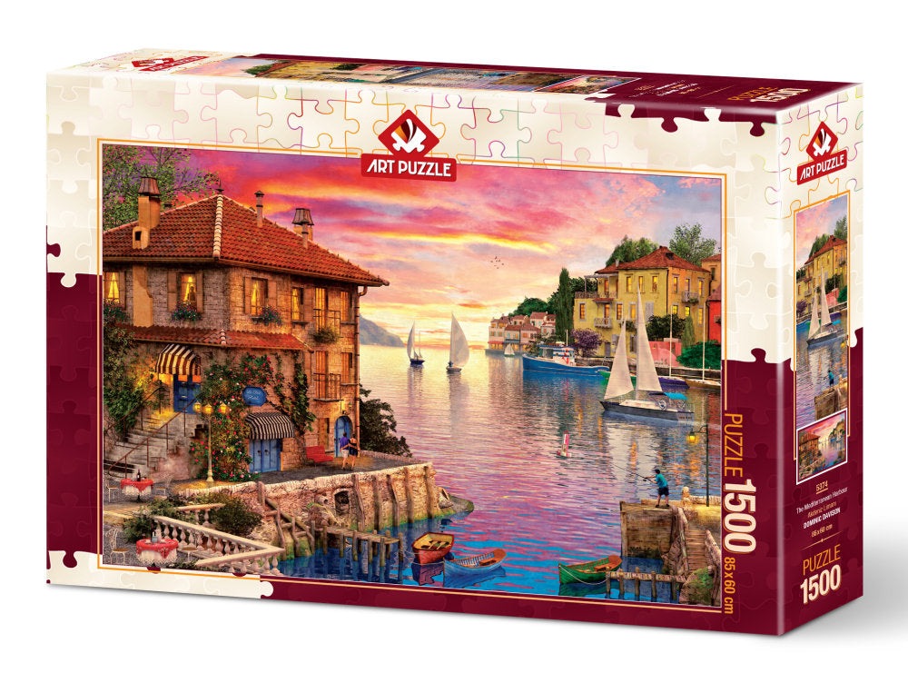 Puzzle 1500 piese - The Mediterranean Harbour
