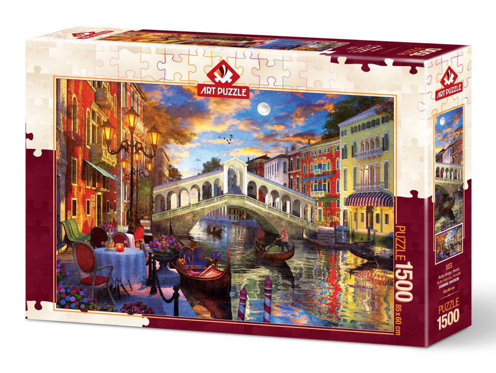 Puzzle 1500 piese - Rialto Bridge, Venice