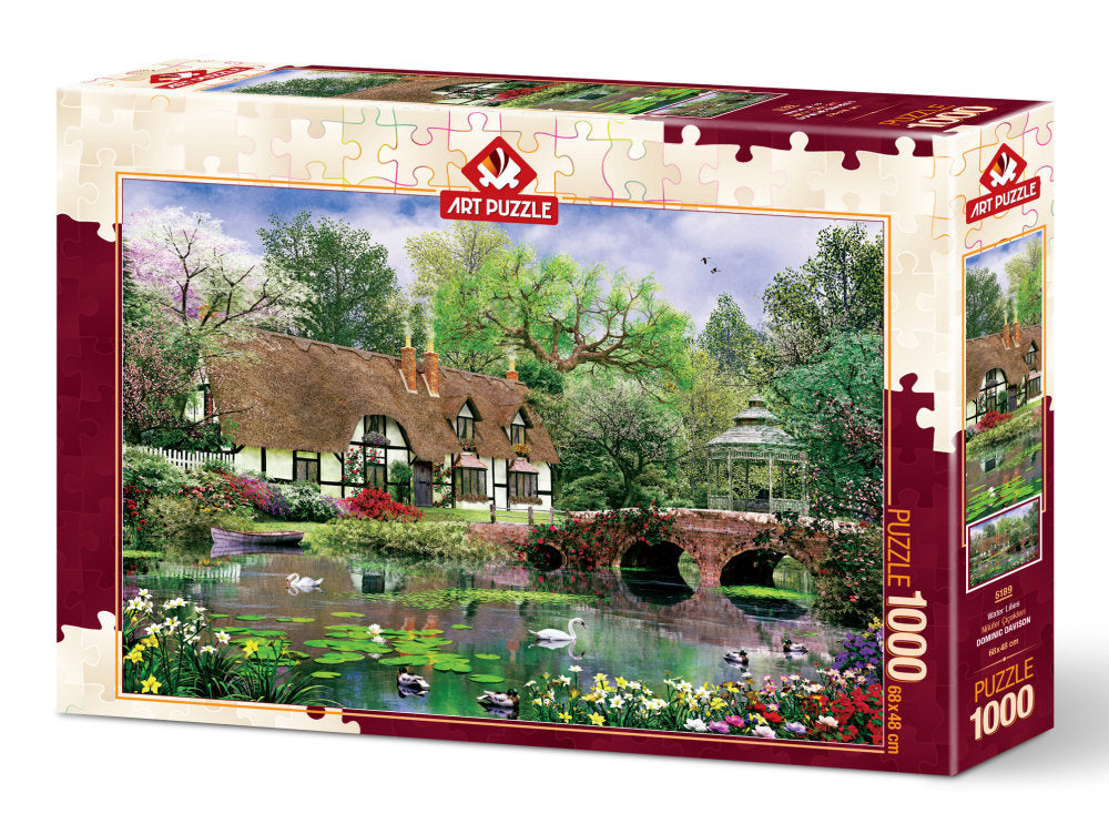 Puzzle 1000 piese - Water Lilies - Nitzi.ro