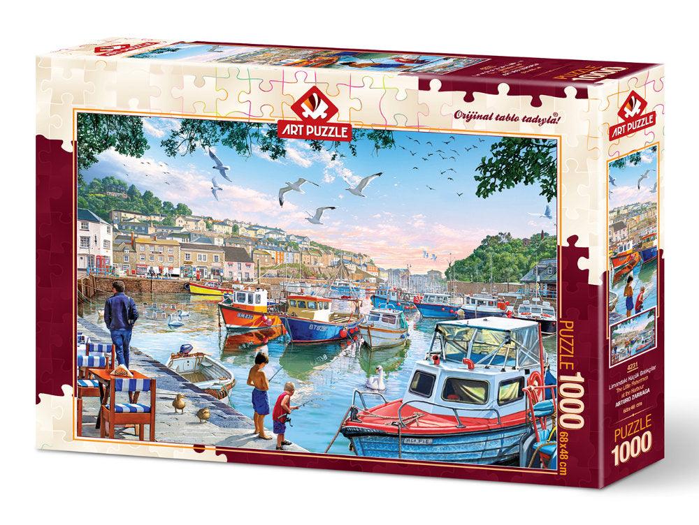 Puzzle 1000 piese - The Little Fishermen At The Harbour-Steve Crisp - Nitzi.ro