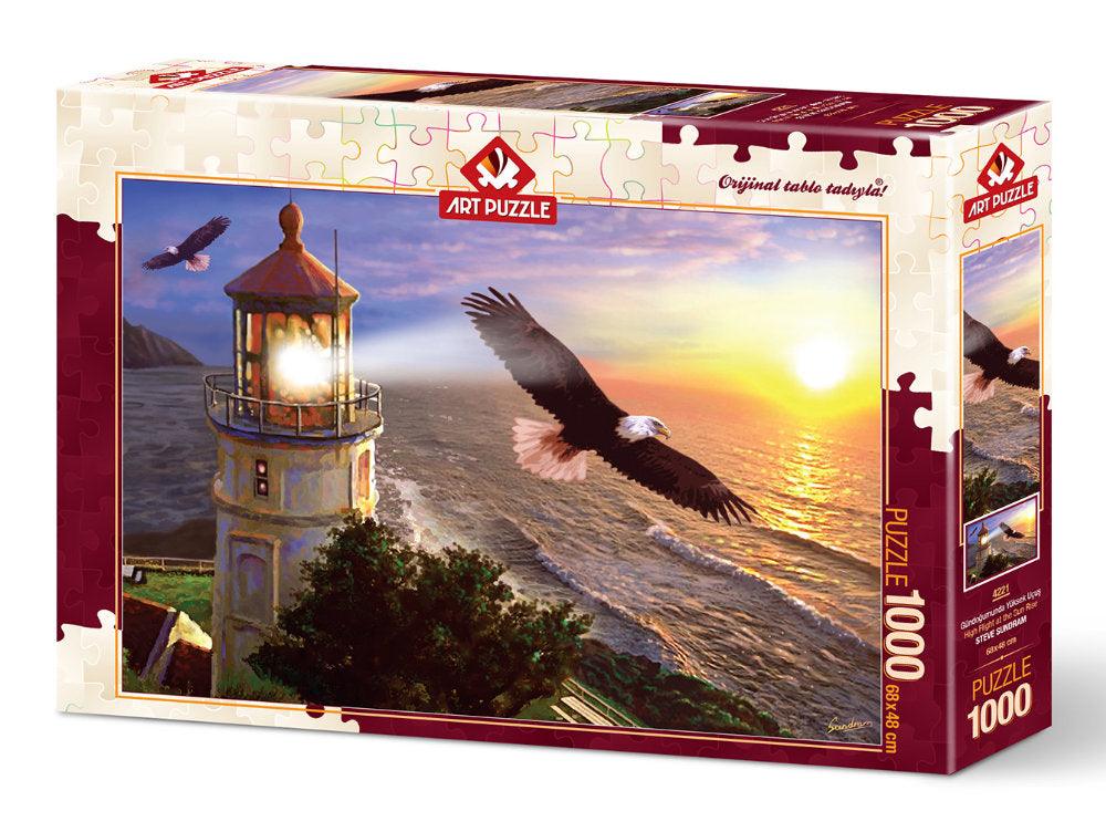 Puzzle 1000 piese - High Flight At The Sun Rise-Steve Sundram - Nitzi.ro