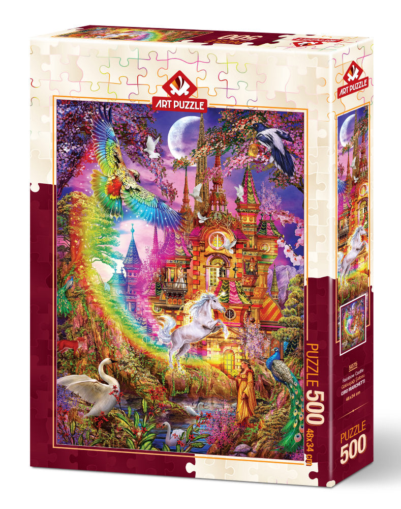 Puzzle 500 piese - Rainbow Castle-Ciro Marchetti