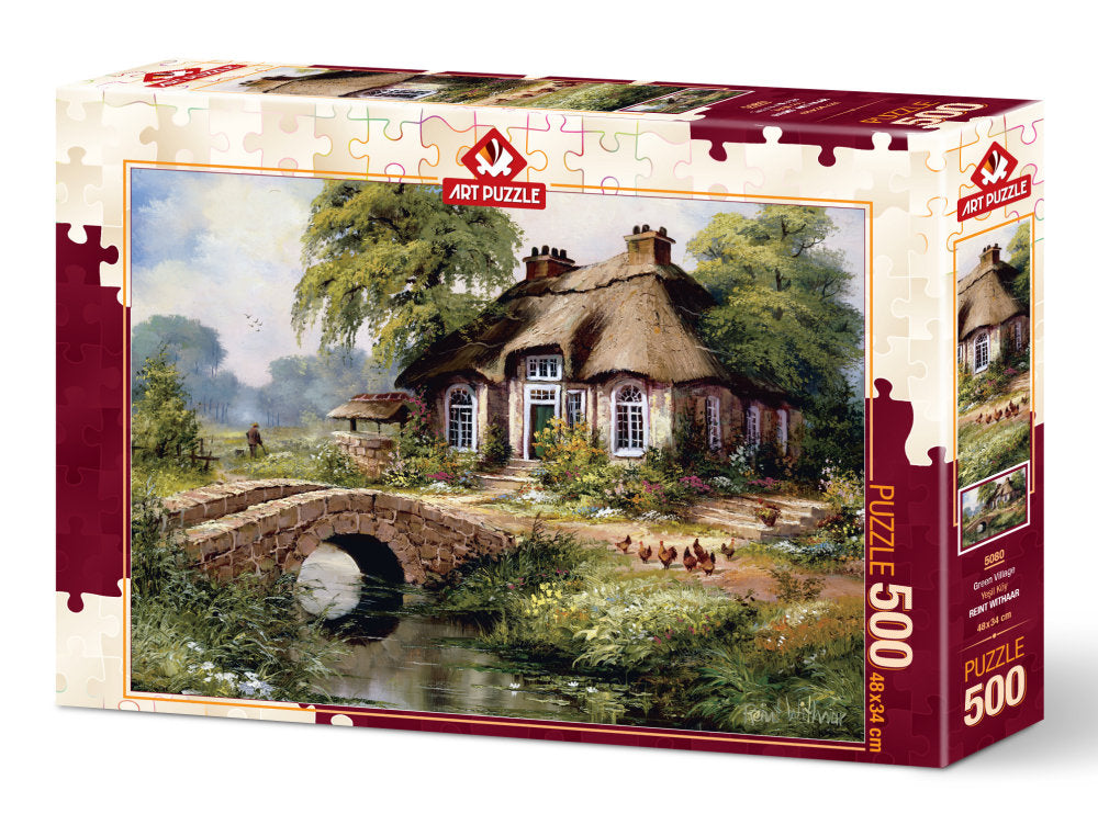 Puzzle 500 piese - Green Village-Reint Withaar