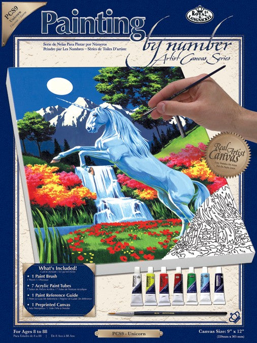 Pictura pe panza 23x31x2.5-Unicorn