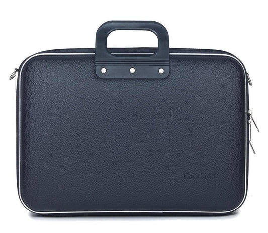 Geanta lux laptop 15,6 Bombata Business Classic-Bleumarin - Nitzi.ro