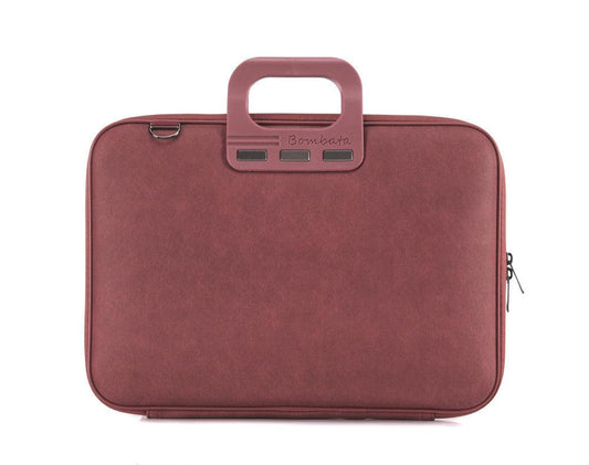 Geanta lux business laptop 15,6 Bombata Denim-Grena - Nitzi.ro