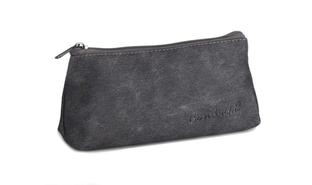 Penar lux Bombata triunghiular Denim -Negru