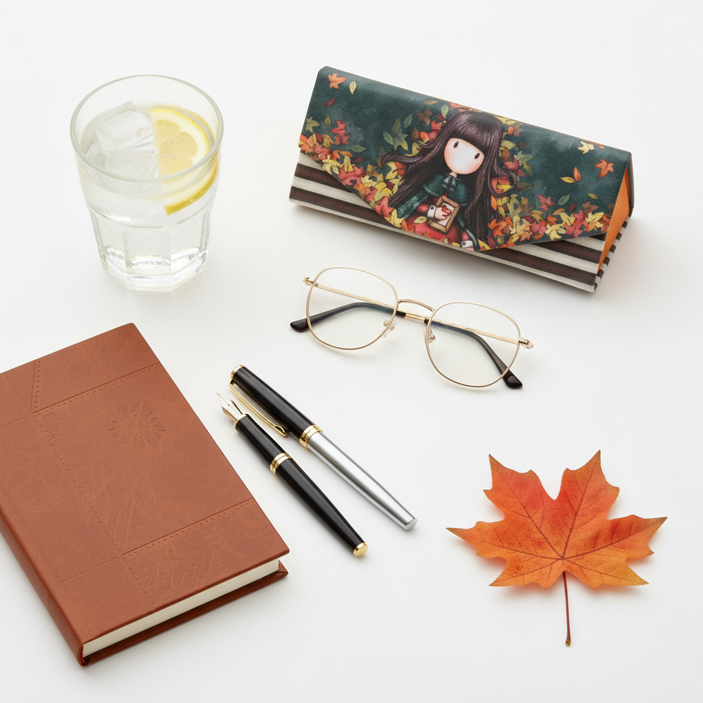 Etui ochelari magnetic Gorjuss Autumn Leaves