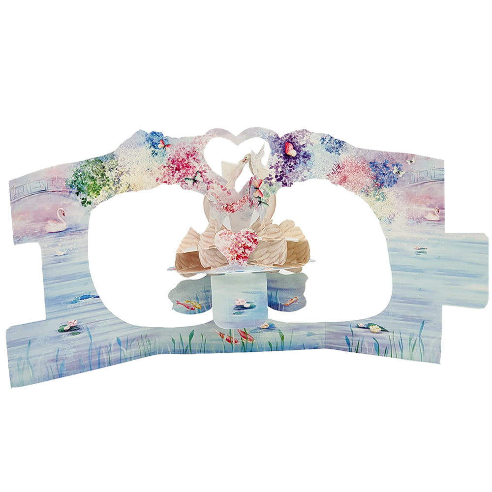 Felicitare 3D Swing Cards Lebede