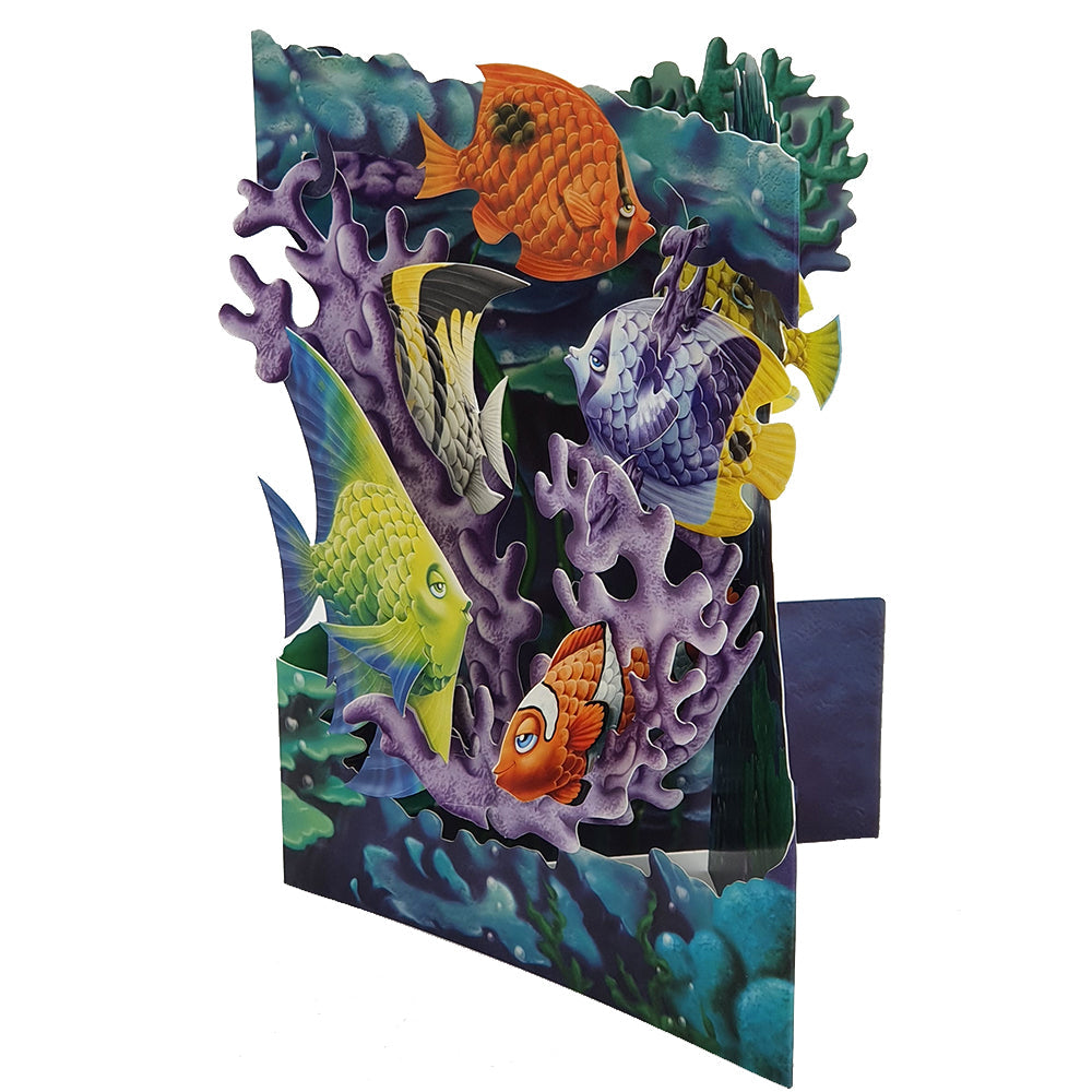 Felicitare 3D Swing Cards - Viata marina