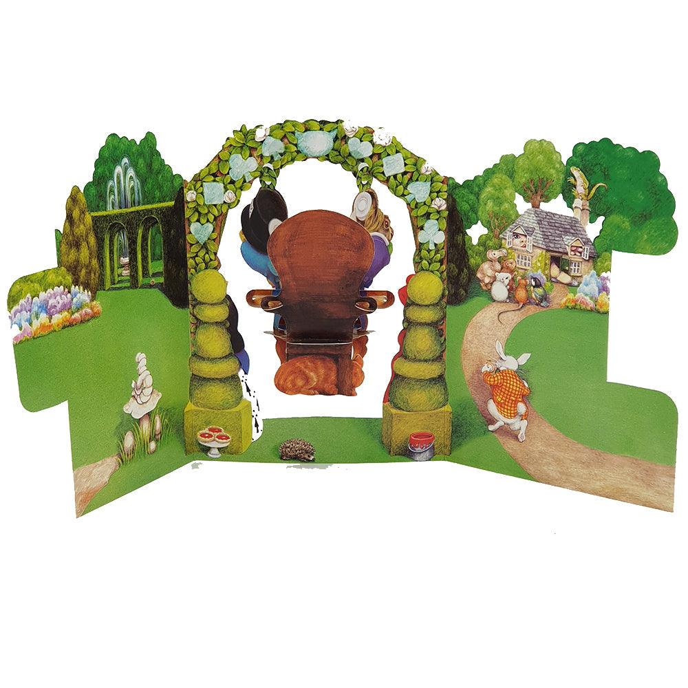 Felicitare 3D Swing Cards - Alice in tara minunilor