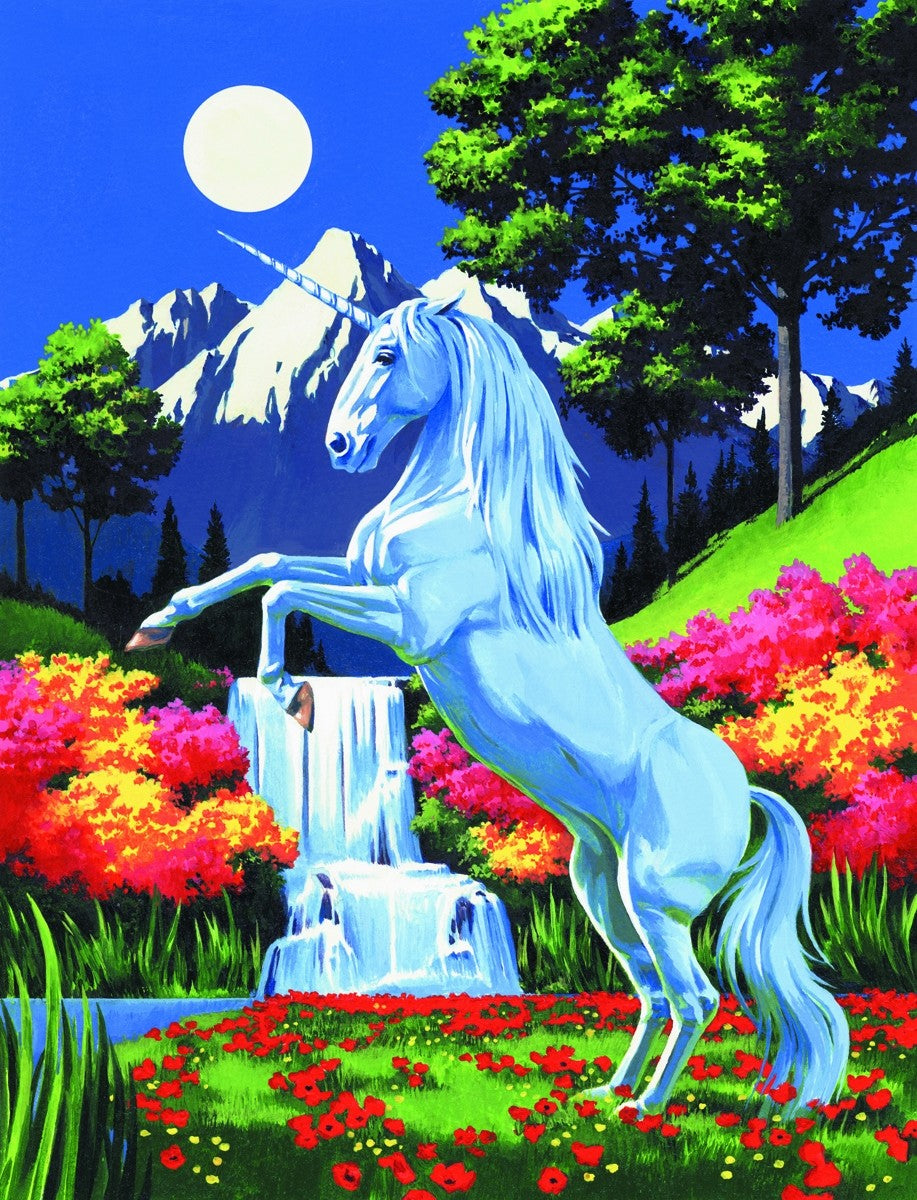 Pictura pe panza 23x31x2.5-Unicorn
