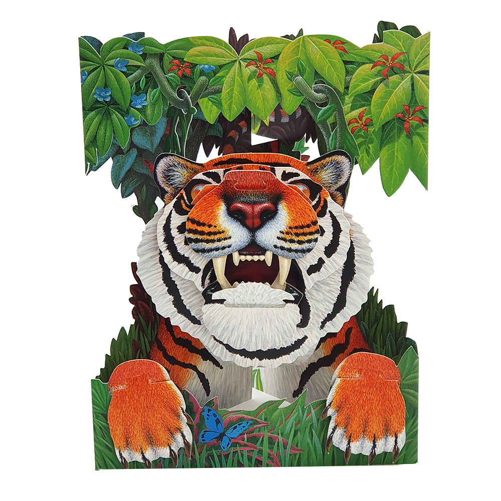 Felicitare 3D Swing Cards - Tigru