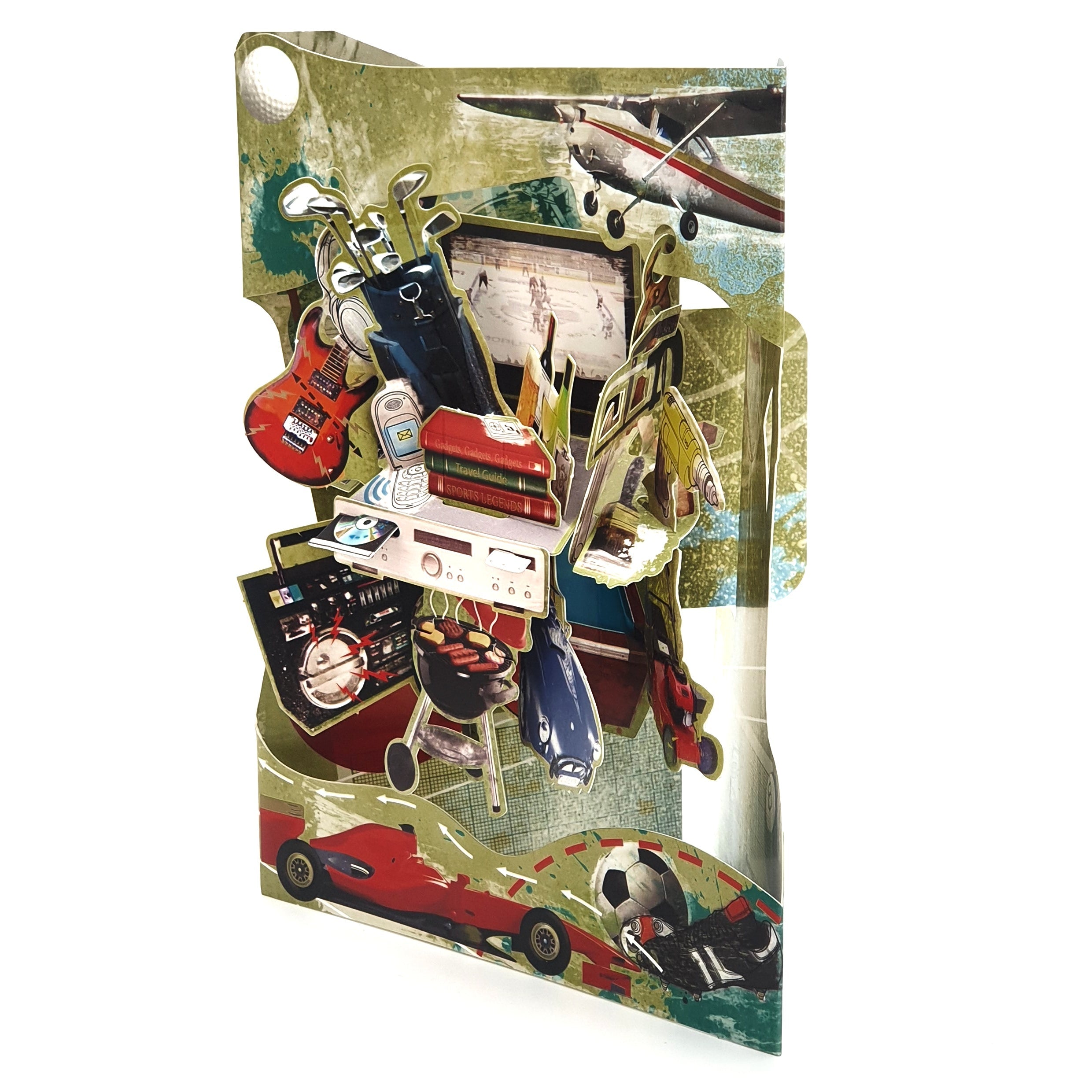 Felicitare 3D Swing Cards - Visul oricarui barbat