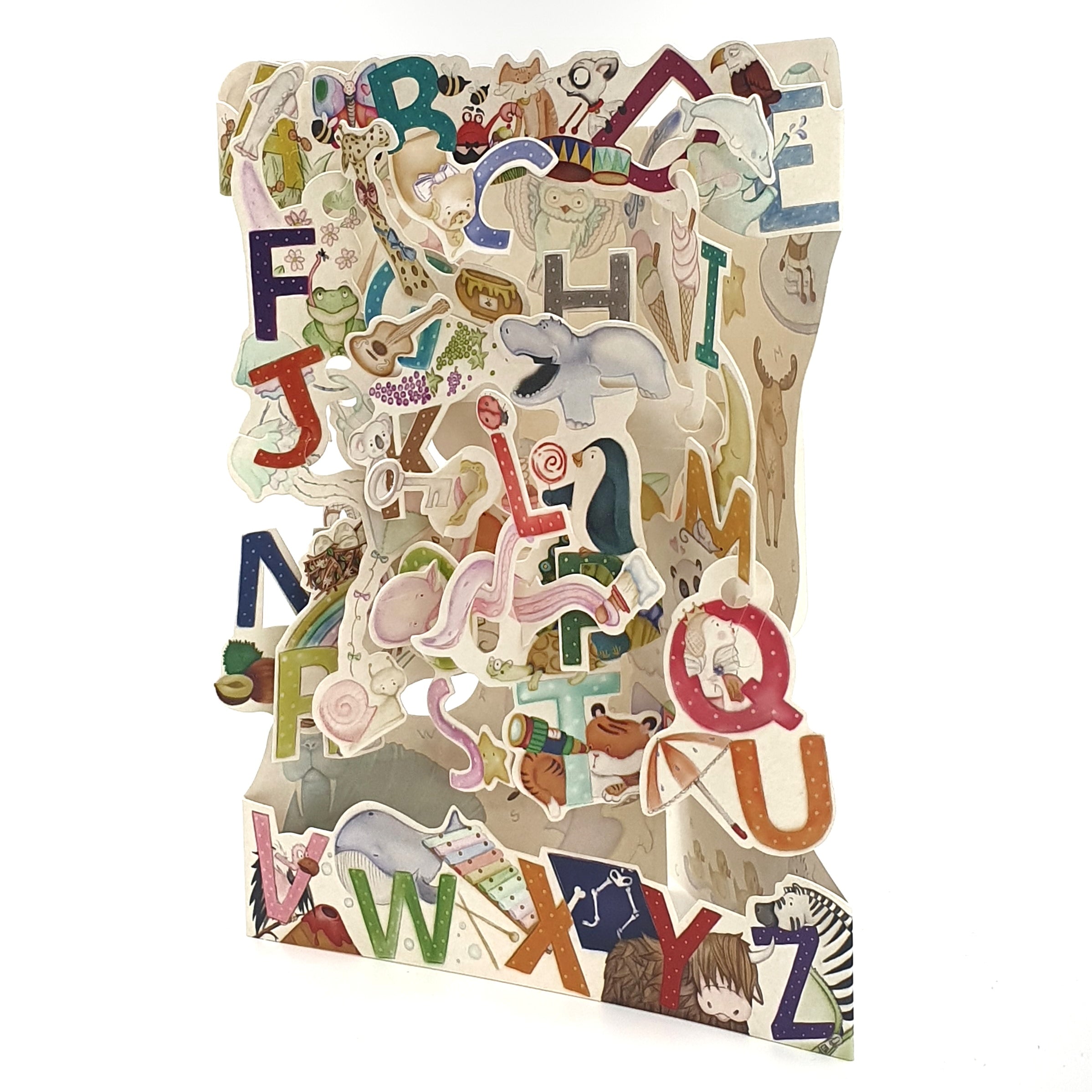 Felicitare 3D Swing Cards - De la A la Z