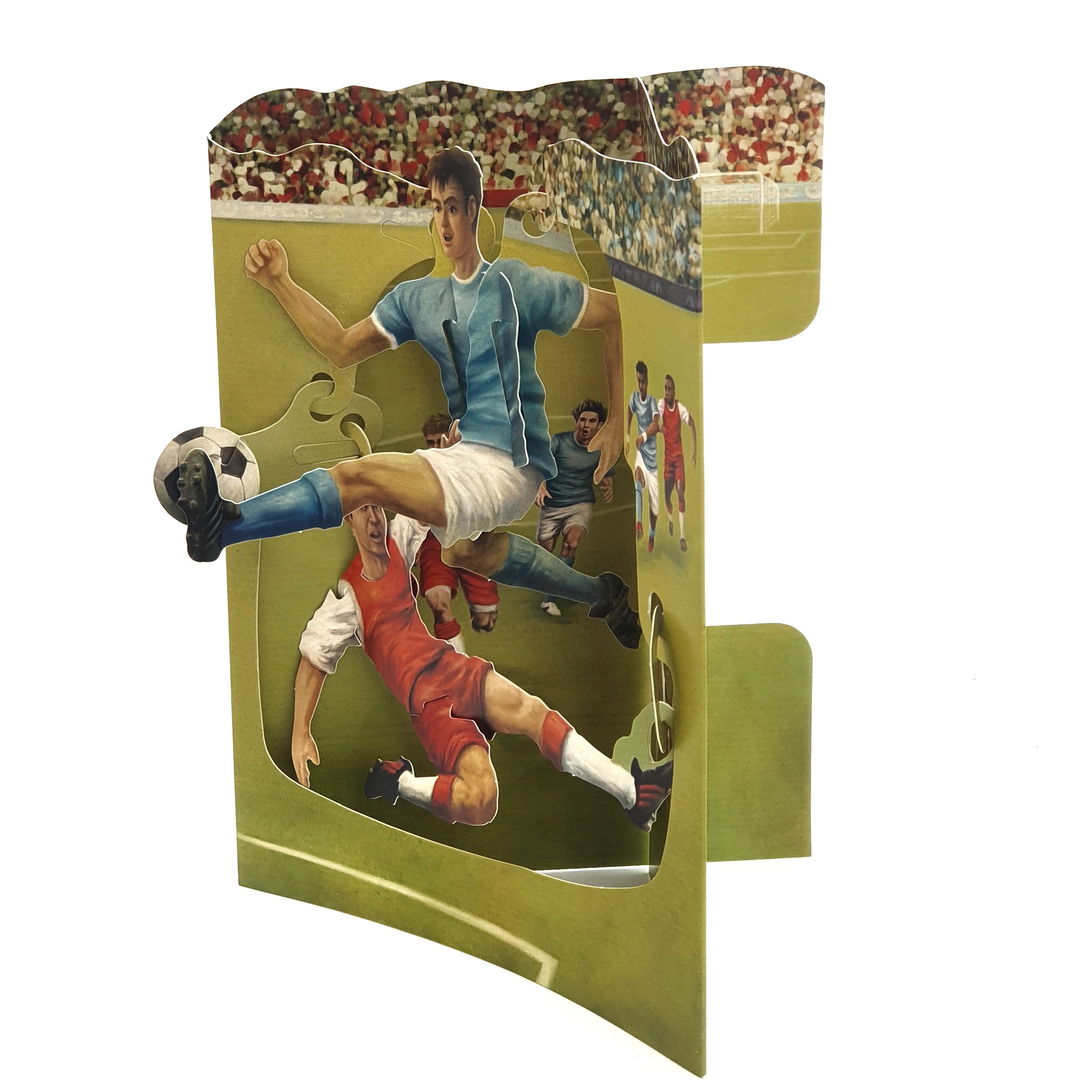 Felicitare 3D Swing Cards - Meci de fotbal