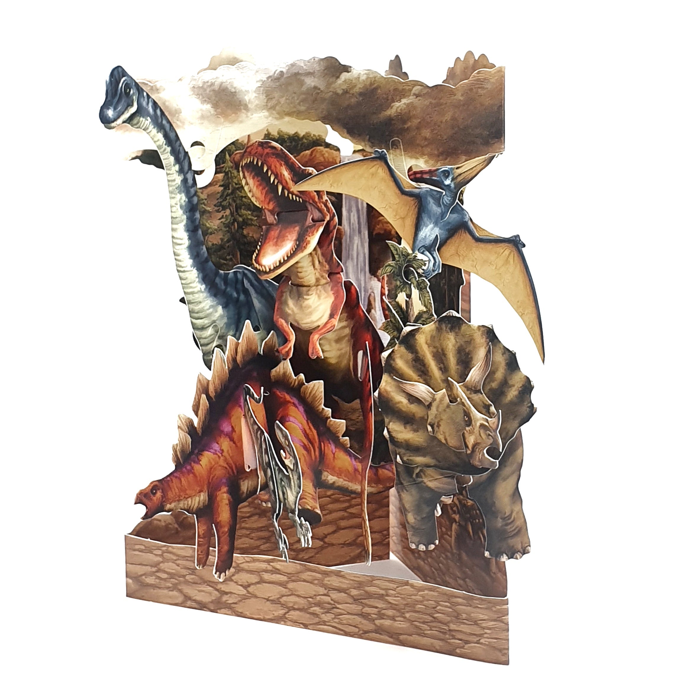 Felicitare 3D Swing Cards - Dinozauri