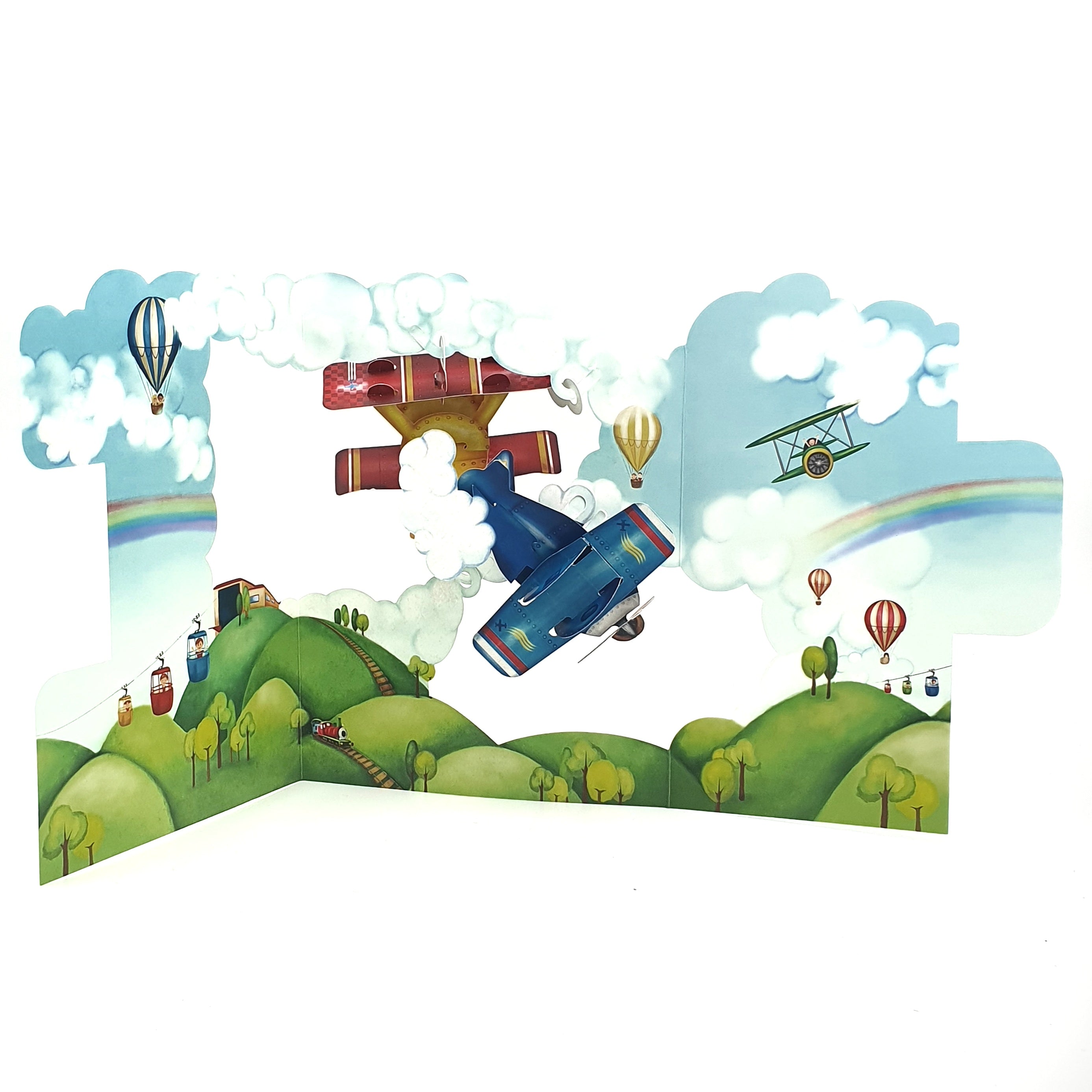 Felicitare 3D Swing Cards Avioane
