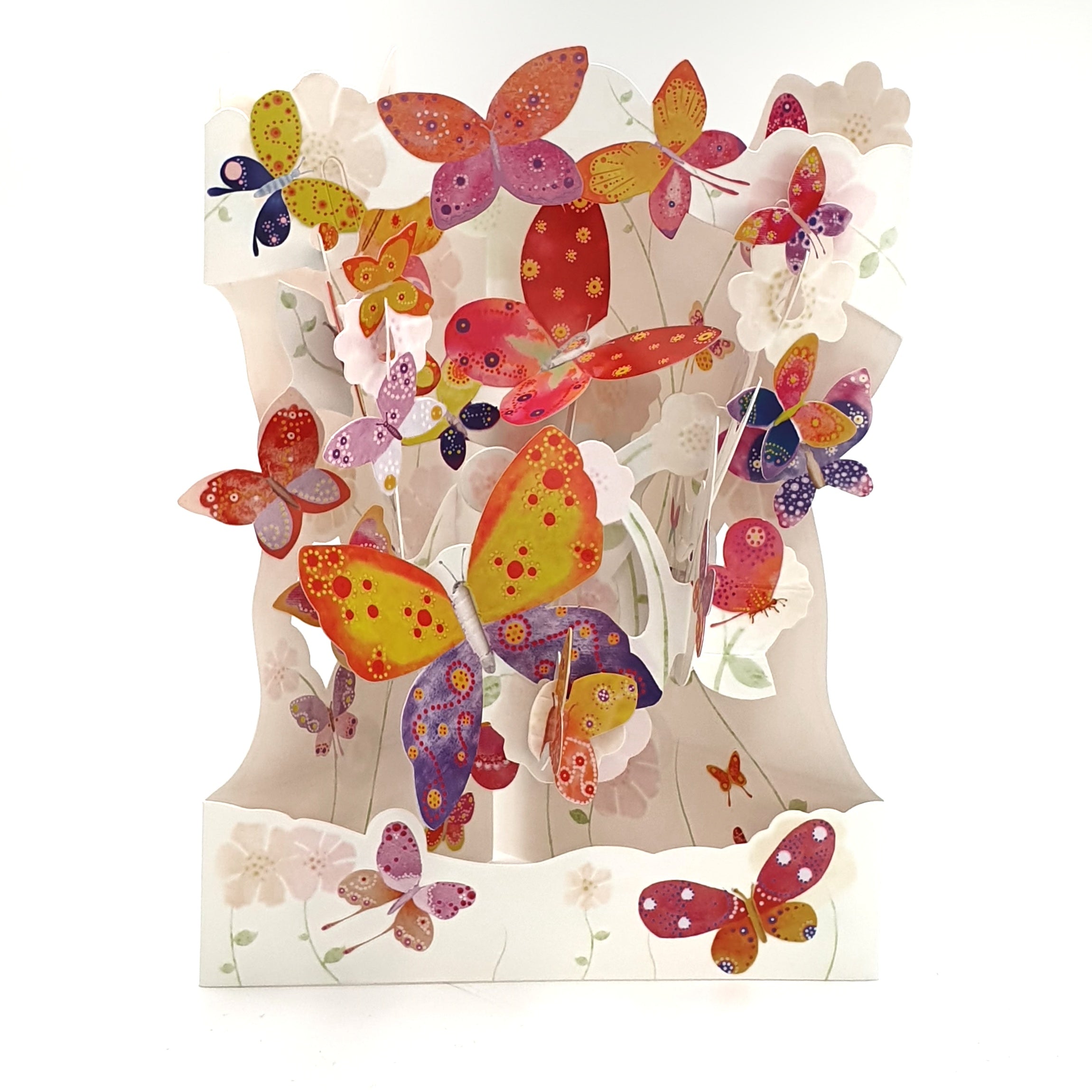Felicitare 3D Swing Cards Fluturi