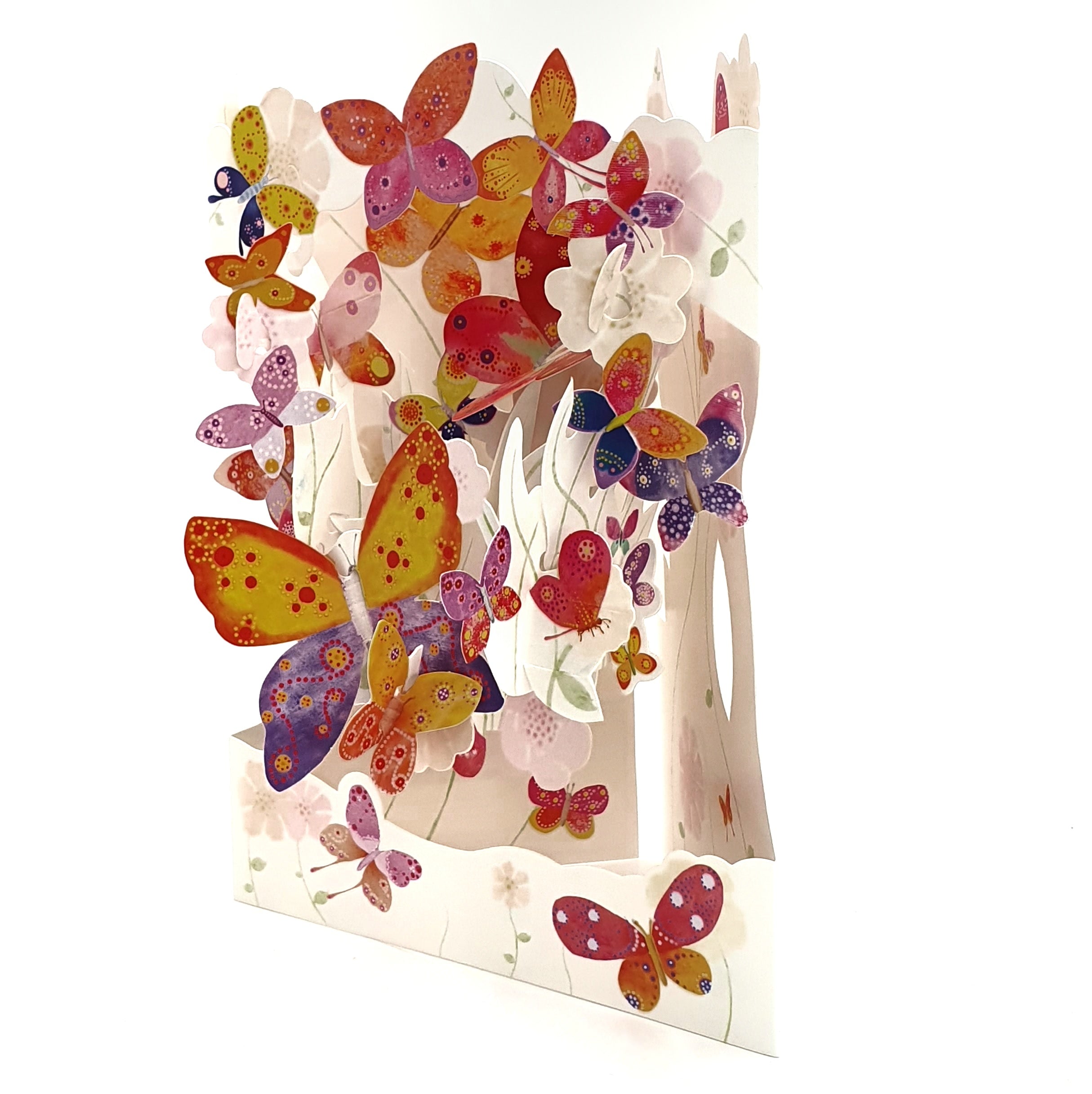 Felicitare 3D Swing Cards Fluturi