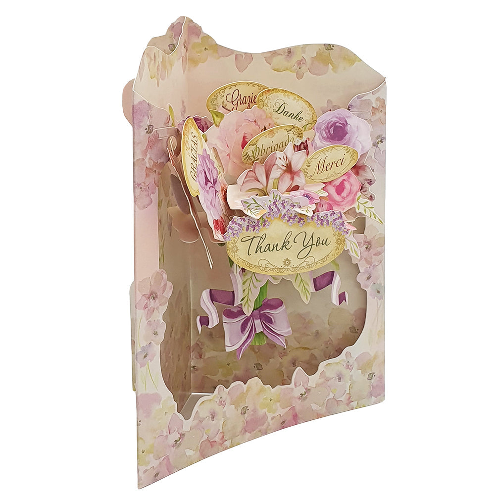 Felicitare 3D Swing Cards - Buchet de flori