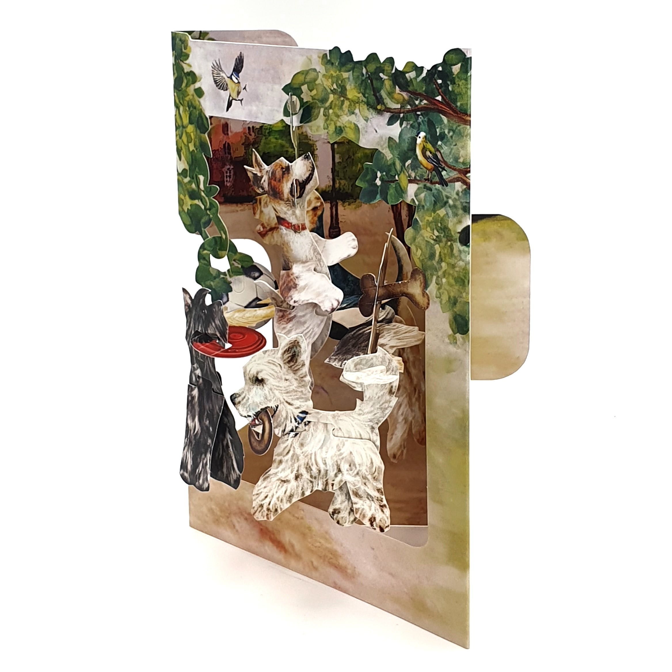 Felicitare 3D Swing Cards Catelusi jucausi
