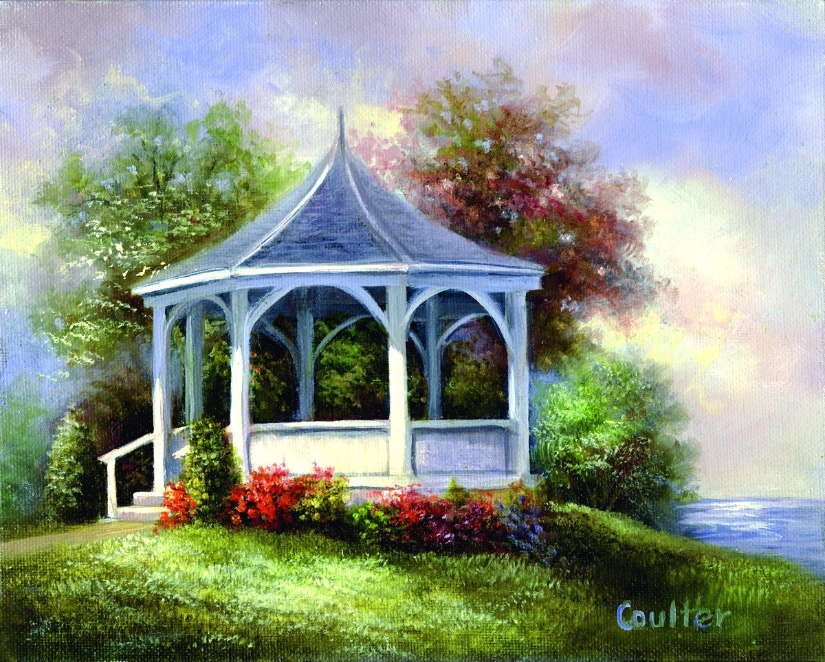 Set pictura artistica pe panza - Lac GAZEBO