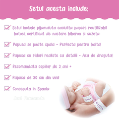 Papusa Bebe La Newborn in patut