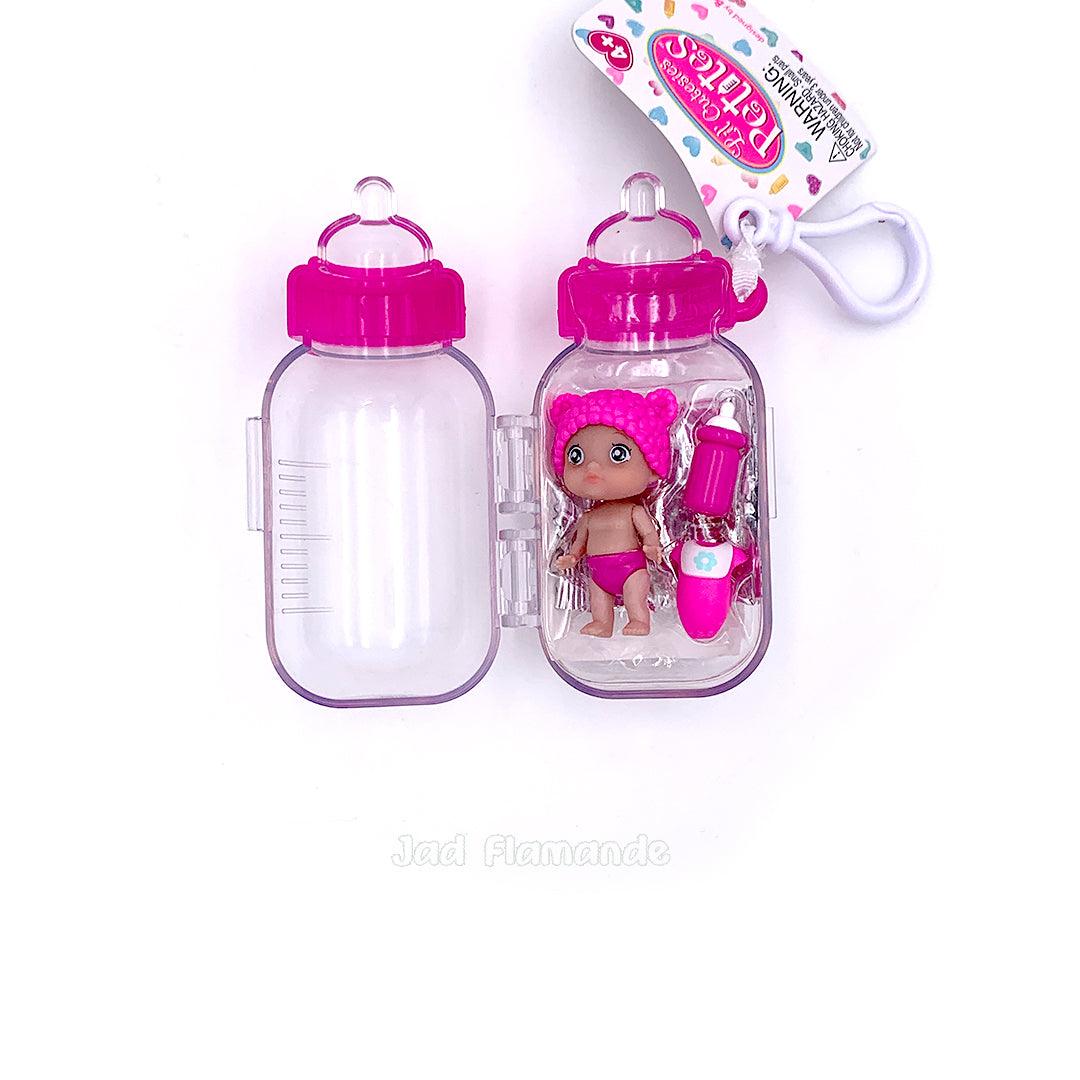 Set breloc Papusa Bebelus in biberon - Lil Cutesies - Nitzi.ro