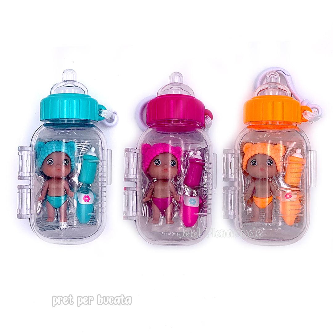 Set breloc Papusa Bebelus in biberon - Lil Cutesies - Nitzi.ro