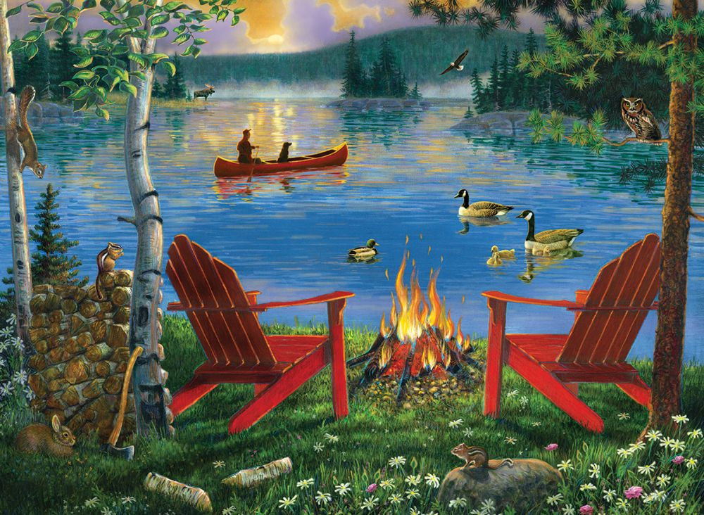 Pictura creativa pe numere avansati Retragere la Lac