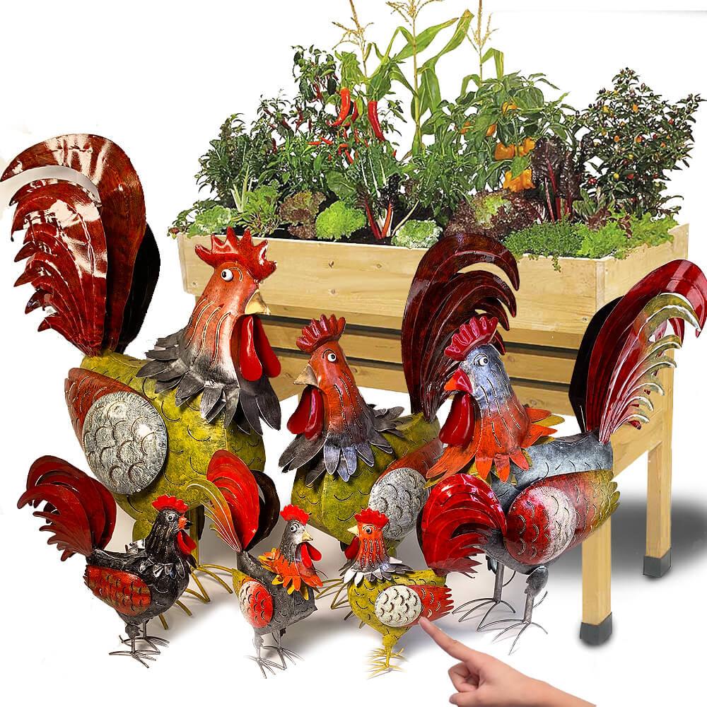 Decoratiune metalica gradina Cocos Eric 39 cm