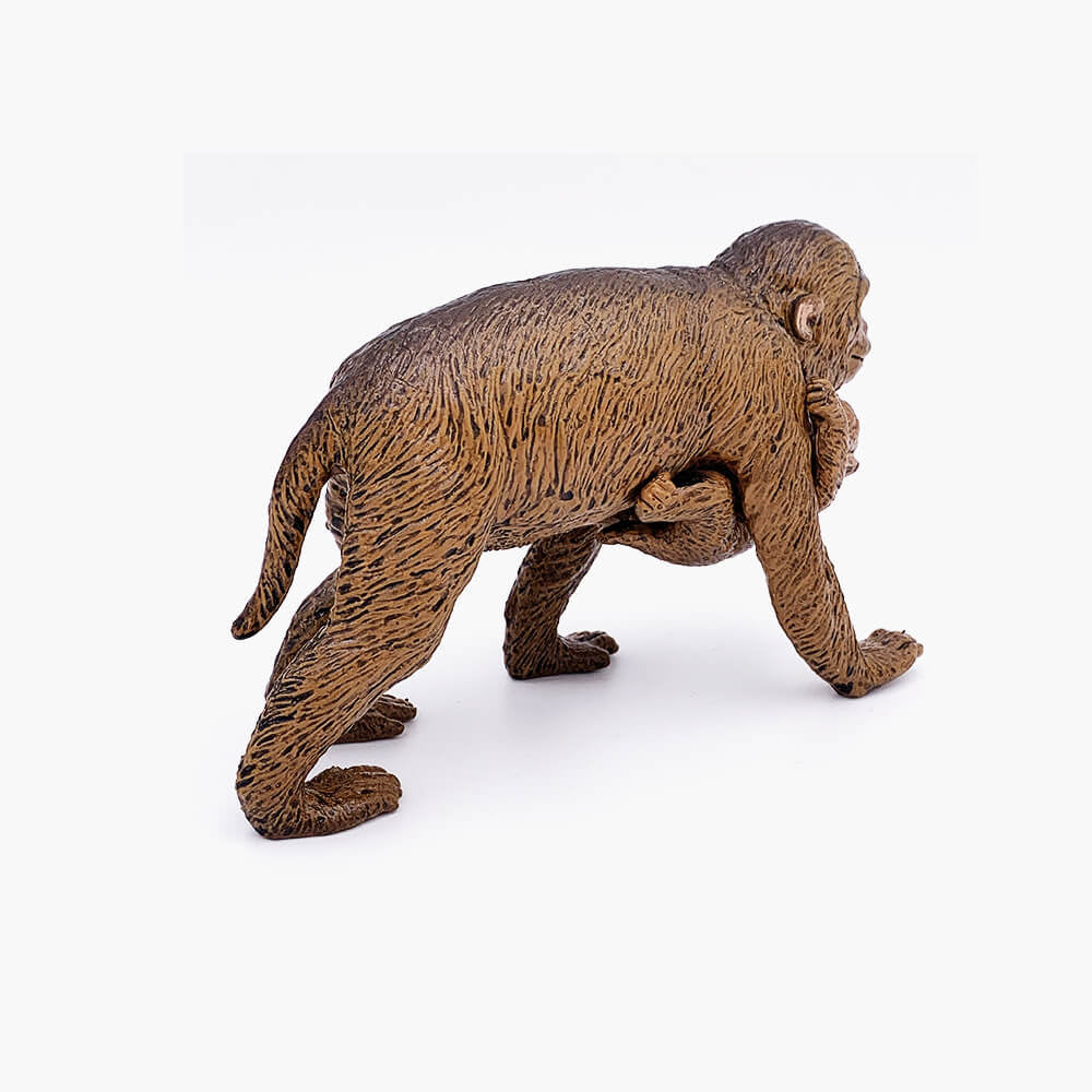 Macac cu pui figurina 15 cm