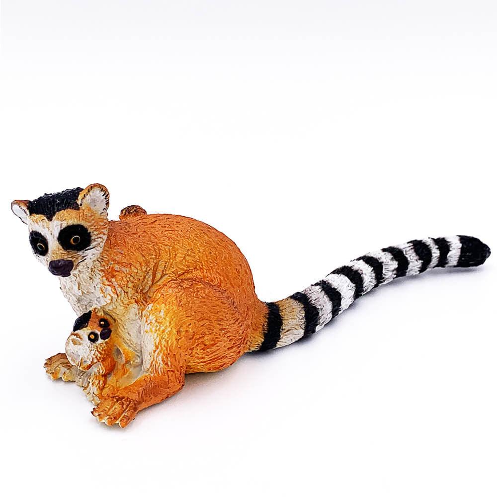 Lemur cu pui figurina 14.5 cm