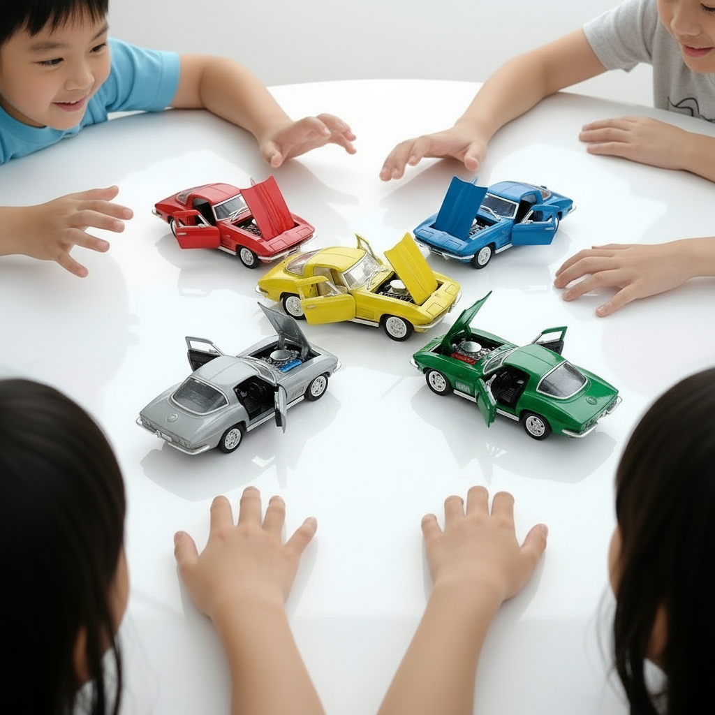 Jucărie auto die-cast Chevrolet Corvette Sting Ray 1963 – 13 cm