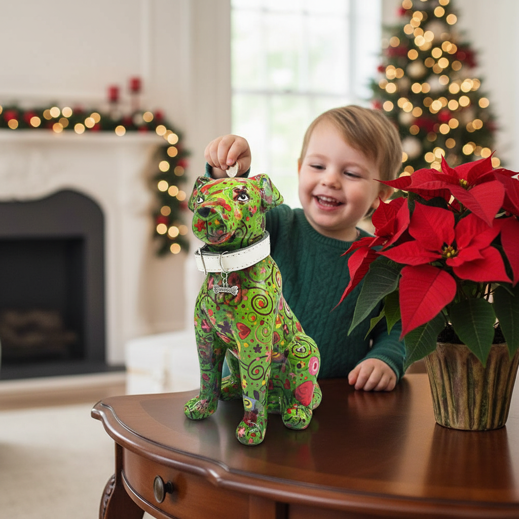 Decoratiune ceramica Caine Mylo h21.5 cm