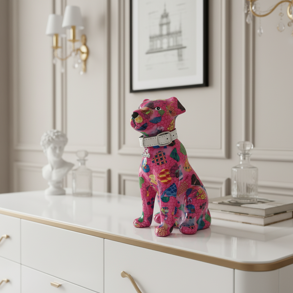 Decoratiune ceramica Caine Mylo h21.5 cm