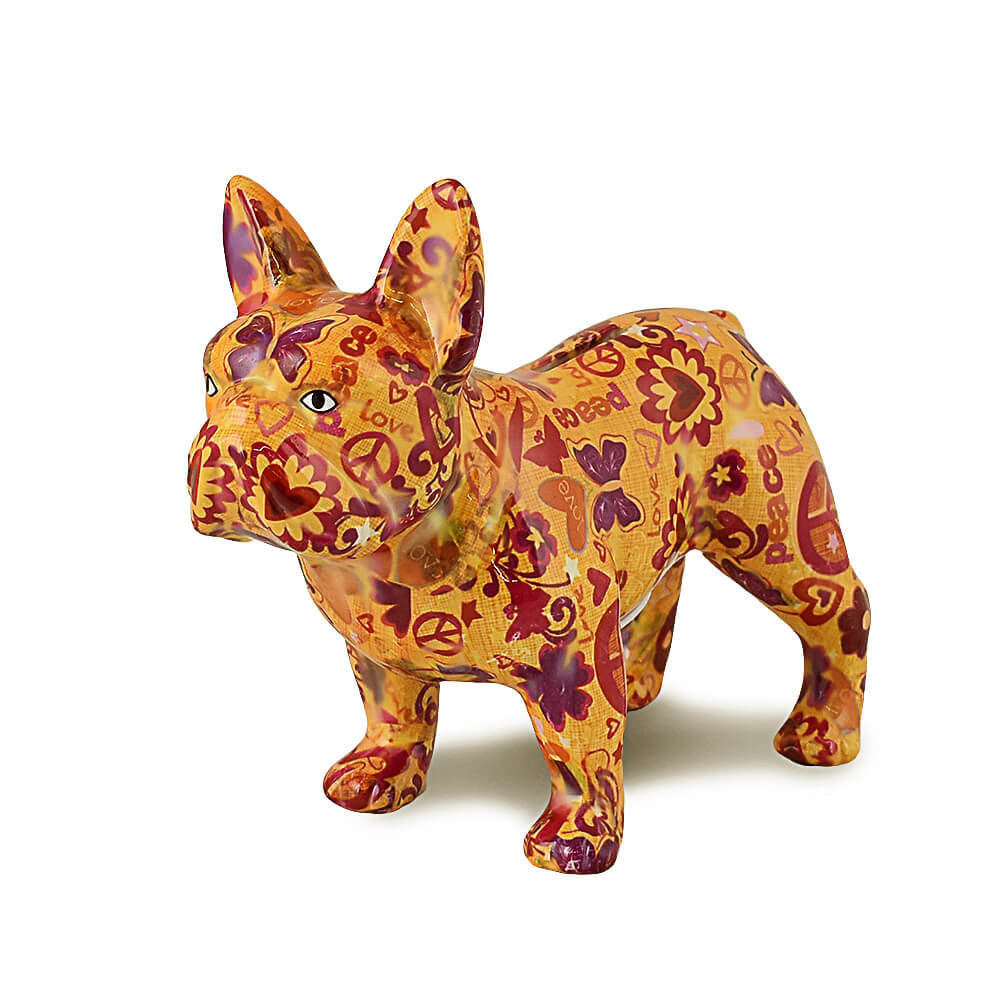 Decoratiune ceramica Buldog francez Jack h19.2 cm