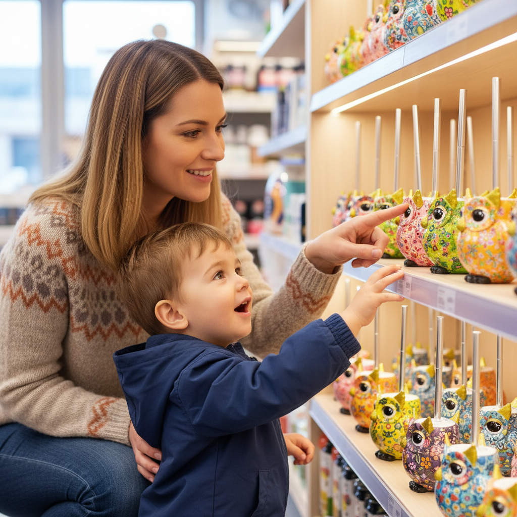 Suport ceramica colorat pentru peria de spalat wc ul - modele pentru copii