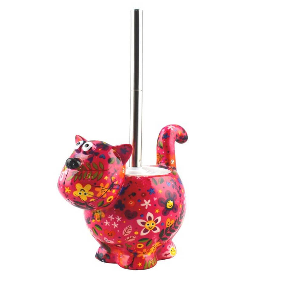 Decoratiune ceramica Suport perie toaleta Pisica Dorothy h17.5 cm